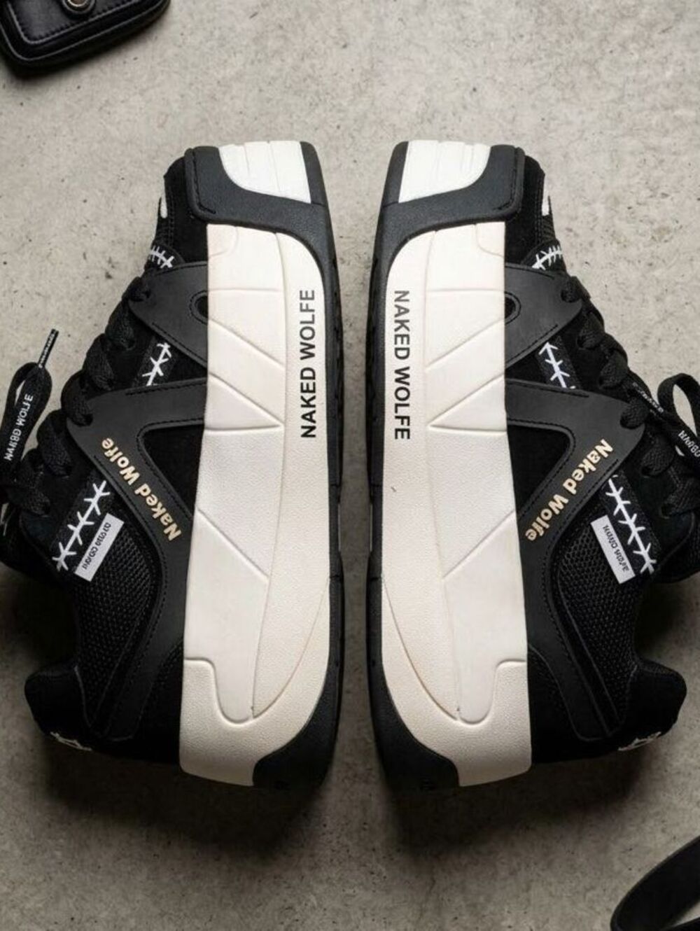 Naked Wolfe Skater Platform Sneakers Womens 5 Chunky Y2K Cyber Grunge Gothcore